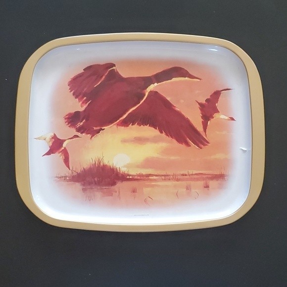 1950s - 1970s Vintage Duck Metal Trays - Picture 6 of 8